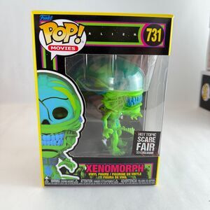 Funko Pop Movies Alien XENOMORPH 731 Hot Topic Scare Fair Exclusive Black Light